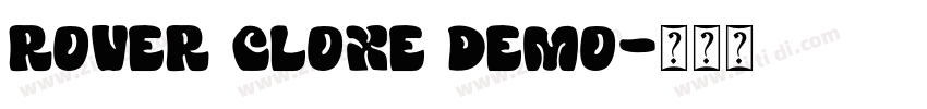 ROVER CLOXE DEMO字体转换